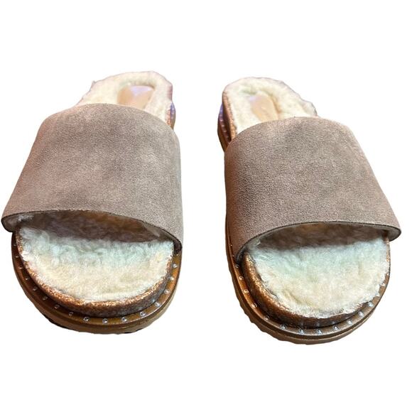 Vince Camuto Kanadial Slide Sandal Tuscan Taupe Suede NEW Size 9.5 - Picture 3 of 11